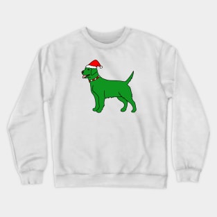 Green Christmas Dog Crewneck Sweatshirt